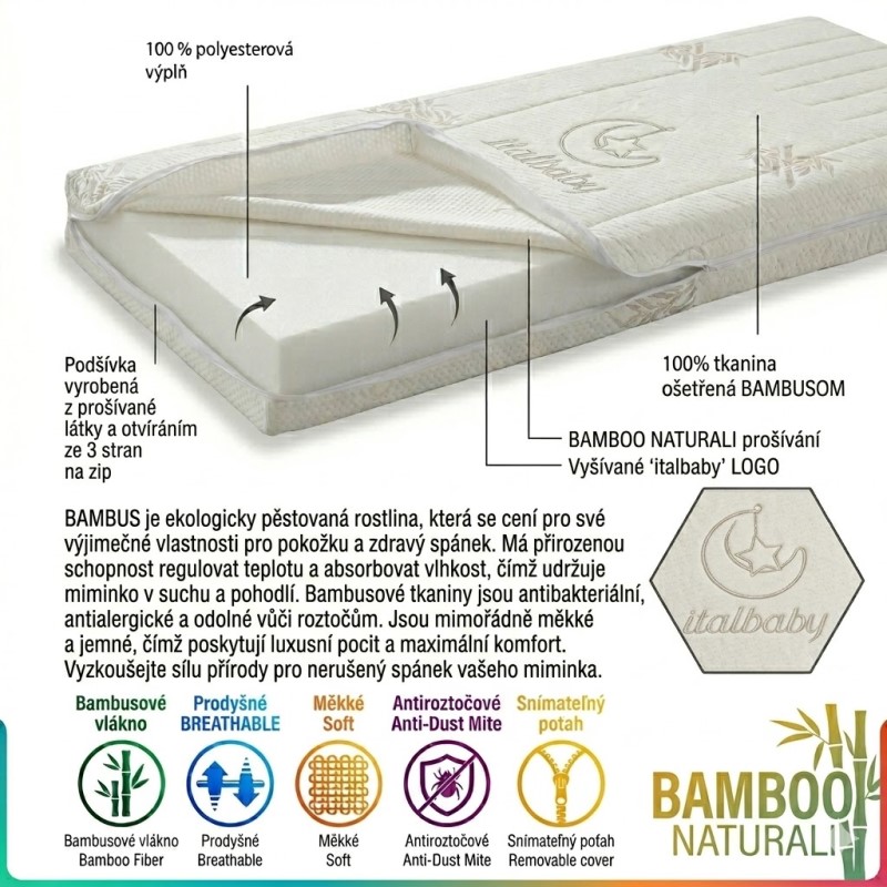 Italbaby Bamboo matrace